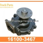 Water pump 16100-3467 161003467 for HINO 500 Ranger EXCAVATOR J08C J08CT Bomba de agua