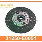 clutch disc 31250-E0051 31250E0051 for HINO 700 E13C disco de embrague