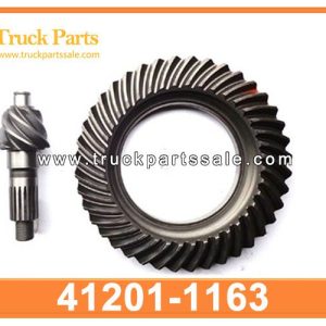 differential wheel crown and pinion final gears 7X38 41201-1163 412011163 for HINO EM100 Corona de ruedas diferencial y engranajes finales del pi ??n
