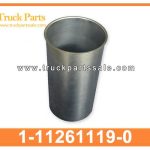 engine cylinder liner engine sleeve 1-11261119-0 1112611190 1-11261-119-0 for ISUZU FORWARD FTR 6BG1 4BG1 6BF1 manga del motor del cilindro del cilindro del motor