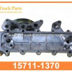 oil cooler cover 15711-1370 157111370 for HINO 300 W04D old model W04D cubierta de enfriador de aceite