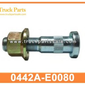 rear wheel hub bolt LH RH with nut 0442A-E0080 0442AE0080 for HINO 500 perno de cubo de la rueda trasera