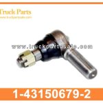 tie rod end ball joint 1-43150679-2 1-43150680-2 1431506792 1431506802 1-43150-679-2 1-43150-680-2 for ISUZU FORWARD FSR FSR33 6HE1 Atar la barra de la bola del extremo de la barra