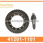 wheel crown and pinion gears 6X41 41201-1101 412011101 for HINO EF750 Corona de ruedas y engranajes de pi ??n