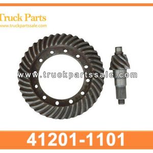 wheel crown and pinion gears 6X41 41201-1101 412011101 for HINO EF750 Corona de ruedas y engranajes de pi ??n