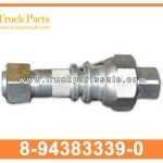wheel hub bolt with nut 8-94383339-0 8943833390 8-94383-339-0 for ISUZU NQR NPR NLR 700P 4HK1 ELF perno del cubo de la rueda con tuerca