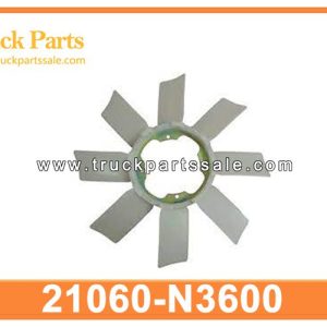 410mm Radiator Cooling Fan blade 21060-N3600 21060N3600 for NISSAN Cuchilla del ventilador de enfriamiento del radiador