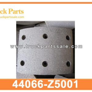 6 hole truck brake lining 44066-Z5001 44066Z5001 for NISSAN Revestimiento de freno de cami??n de agujeros