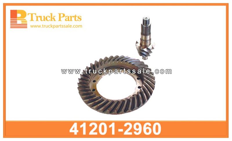 7X38 crown wheel and pinion gear 41201-2960 412012960 for HINO 500 Equipo de rueda de corona y pi ??n