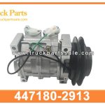 AC compressor assembly 447180-2913 4471802913 for HINO FD Ensamblaje del compresor de CA