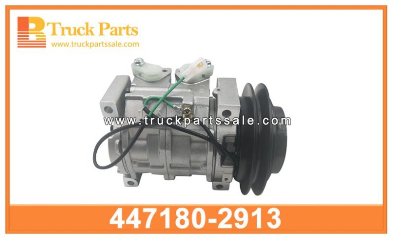 AC compressor assembly 447180-2913 4471802913 for HINO FD Ensamblaje del compresor de CA