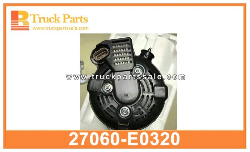 ALTERNATOR 27060-E0320 27060E0320 1042101810 for HINO N04C ALTERNADOR
