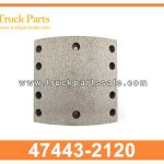 Brake Lining 13X145X147X153 47443-2120 for HINO FL1124 Romper el forro