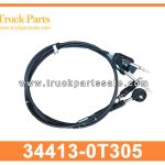 Cable Assy 2820mm 34413-0T305 344130T305 for NISSAN FD42 Cable de cable