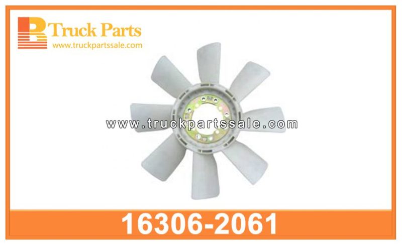 Cooling Fan blade size 600mm 16306-2061 163062061 for HINO Hoja del ventilador de enfriamiento