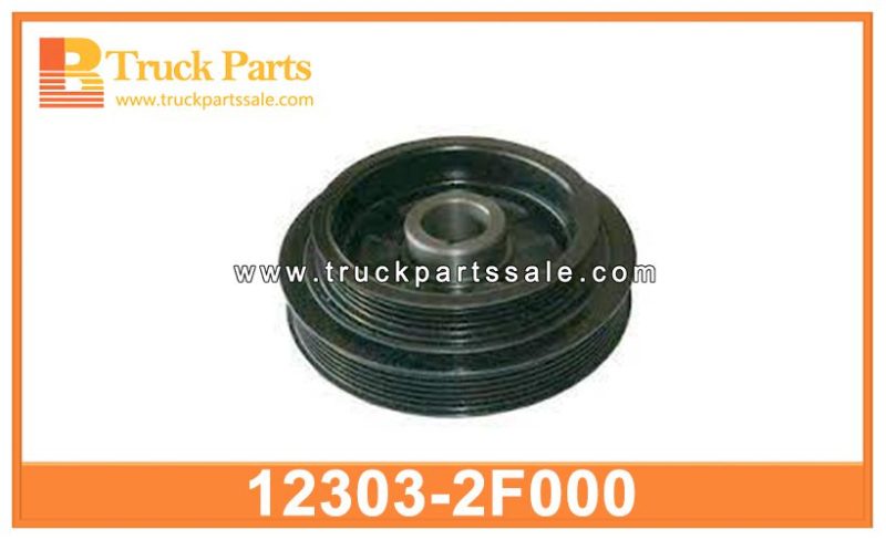 Crankshaft damper Pulley 12303-2F000 123032F000 for NISSAN Polea del amortiguador del cig??e al
