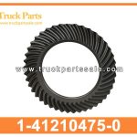 Crown Wheel Gears 7 43 1-41210475-0 1412104750 1-41210-475-0 for ISUZU 6WF1 CYZ51 Engranajes de la rueda de la corona