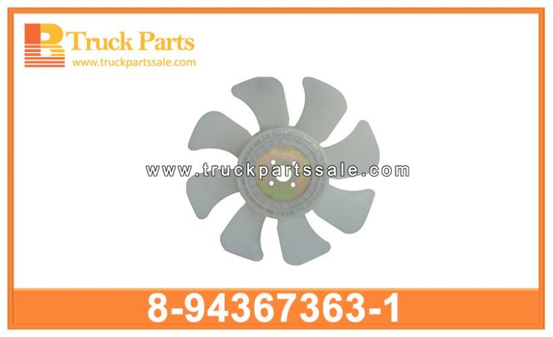 Fan blade 8-94367363-1 8943673631 8-94367-363-1 for ISUZU 4BJ1 4BD1 Aspa del ventilador