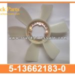Fan blades 5-13662183-0 5136621830 5-13662-183-0 for ISUZU 6BG1 6BF1 4he1 Aspas de ventilador