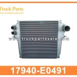 Intercooler 17940-E0491 17940E0491 for HINO E13CT Intercooler