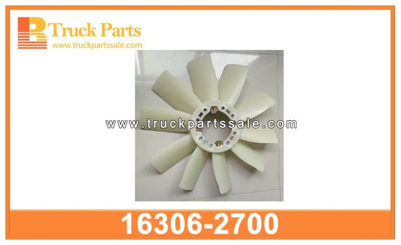 OD 520MM ID 104MM Cooling Fan blades 16306-2700 163062700 for HINO J08C Cuchillas de ventilador de refrigeraci??n