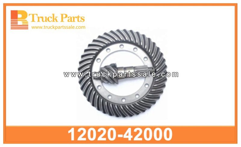 REAR Crown Wheel Pinion 12020-42000 for MITSUBISHI 8DC9 Pi ??n de la rueda de la corona trasera