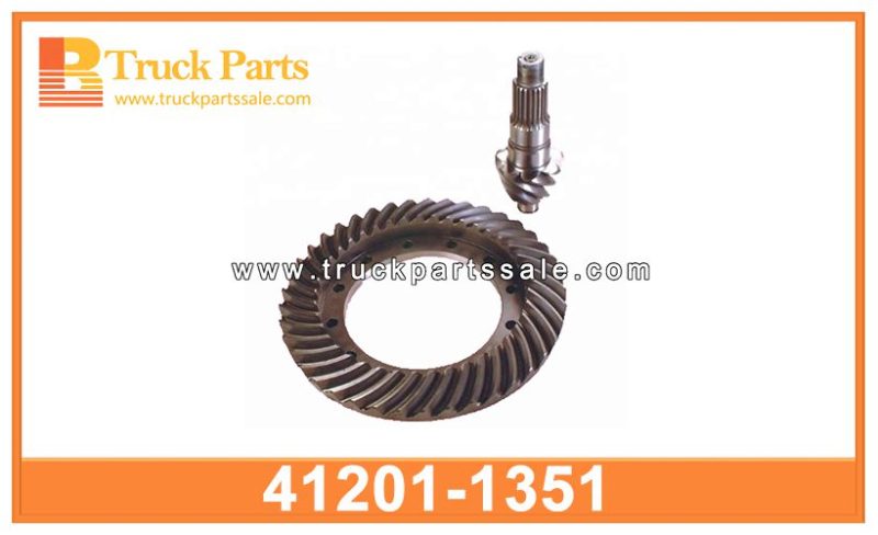 Ratio 7X41 Crown wheel and Pinion Gear Set 41201-1351 412011351 for HINO Rueda de la corona y juego de engranajes de pi ??n
