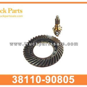 Ratio 7x39 Differential final gear 38110-90805 3811090805 for NISSAN UD CK450 Equipo final diferencial