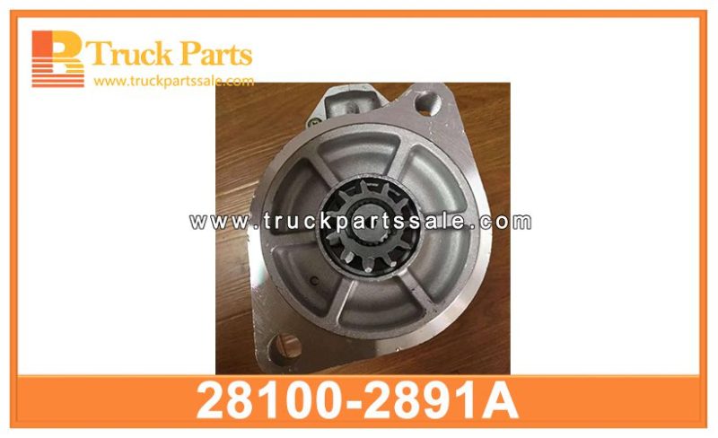 Starter Motor 28100-2891A 281002891A 3655020013 for HINO J08C J08E Motor de arranque