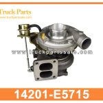 TURBOCHARGER 14201-E5715 14201E5715 for NISSAN FE6T Turbocompresor