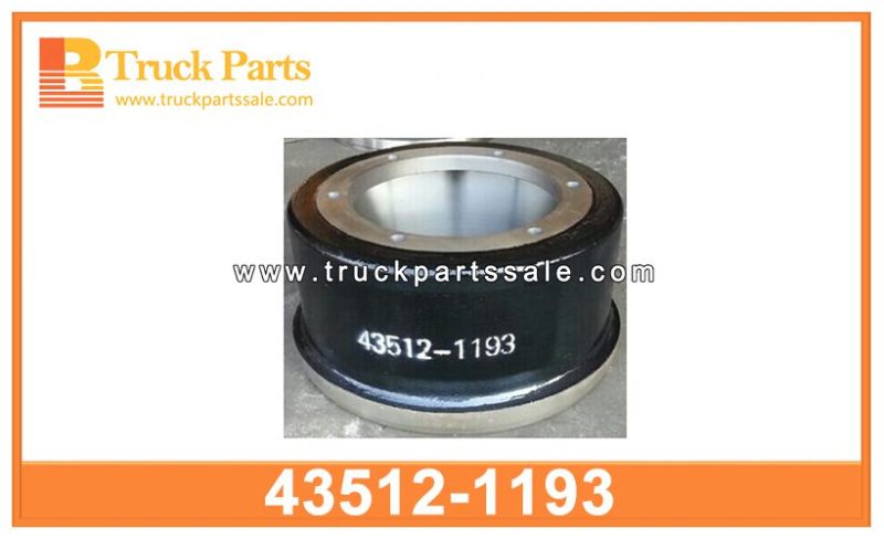 brake drum 43512-1193 435121193 for HINO 700 tambor del freno