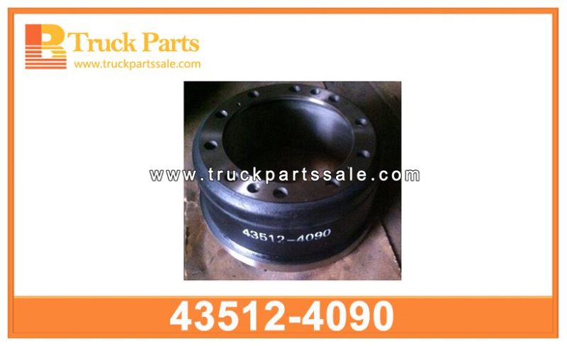 brake drum 43512-4090 435124090 for HINO tambor del freno