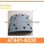 brake lining 47441-6330 47441-6670 47441-6450 474416330 474416670 474416450 for HINO romper el forro