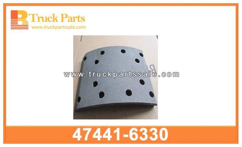 brake lining 47441-6330 47441-6670 47441-6450 474416330 474416670 474416450 for HINO romper el forro