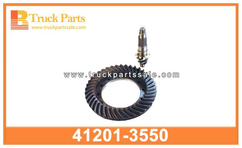 crown wheel pinion 6X41 41201-3550 412013550 for HINO pi ??n de la rueda de la corona
