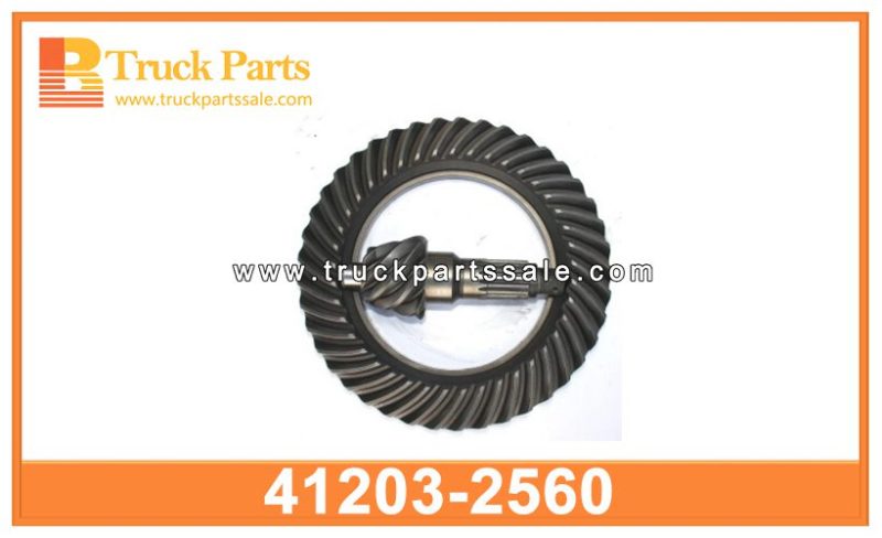 crown wheel pinion 7X43 41203-2560 412032560 for HINO pi ??n de la rueda de la corona