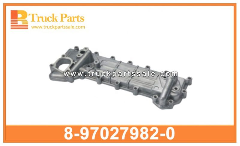 engine oil cooler cover 8-97027982-0 8-97385200-2 8970279820 8973852002 8-97027-982-0 8-97385-200-2 for ISUZU 4HF1 cubierta del enfriador de aceite del motor