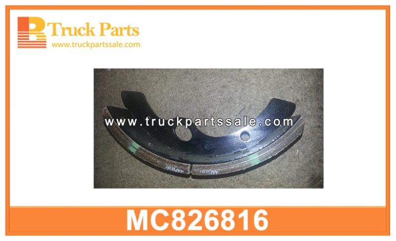 front brake shoe assy with lining MC826816 MK428759 41030-Z5317 41030-Z5212 for MITSUBISHI FK415 Condsy de zapatos de freno delantero con forro
