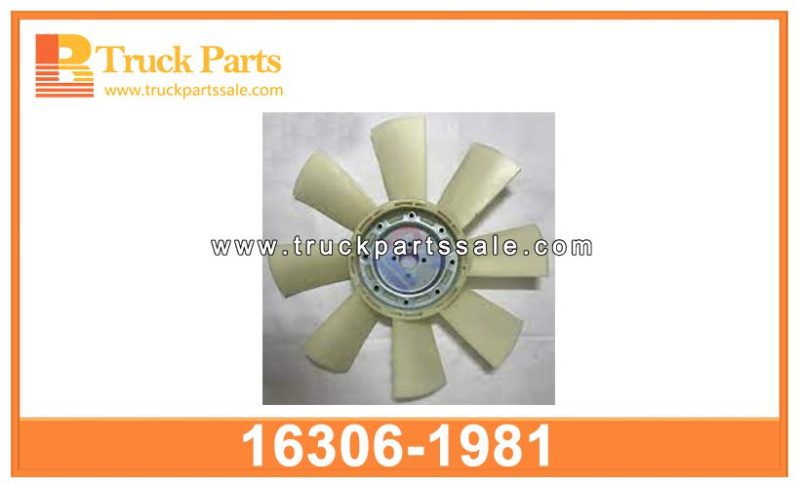 radiator Cooling Fan 16306-1981 163061981 for HINO ventilador de enfriamiento del radiador