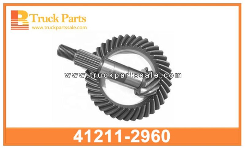 ration 7X43 crown wheel and pinion gears 41211-2960 412112960 for HINO V??a de la corona y engranajes de pi ??n