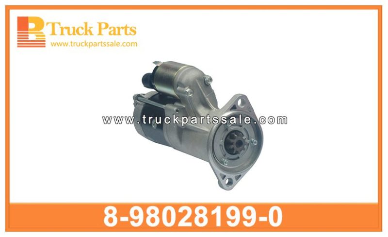 starter assy 8-98028199-0 8980281990 8-98028-199-0 for ISUZU D-MAX 4JJ1 4JK1 ensay de arranque