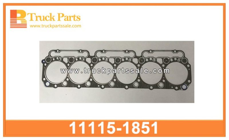 top cylinder gasket 11115-1851 111151851 for HINO W06D W06E Junta de cilindro superior