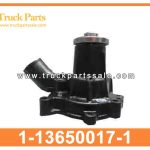 water pump 1-13650017-1 1136500171 1-13650-017-1 for ISUZU Bomba de agua