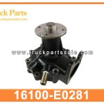 water pump 16100-E0281 16100-E0022 16100-03971 16100E0281 16100E0022 1610003971 for HINO J08E bomba de agua