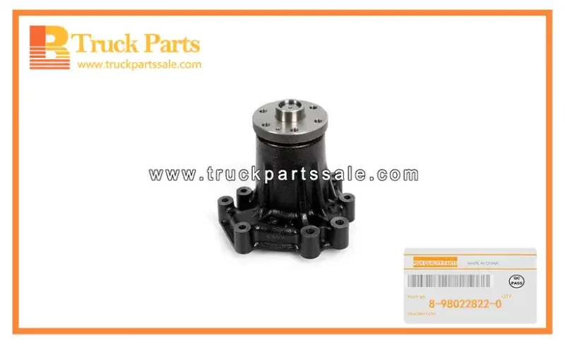 8With Gasket Water Pump Assembly for ISUZU EXCAV 8-98022822-0 8980228220 8-98022-822-0