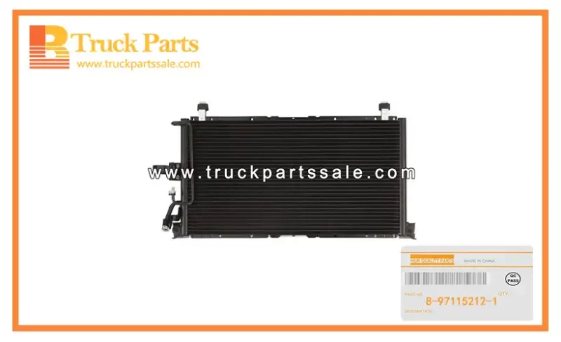 AC Condenser for ISUZU 4JA1 TFR54 8-97115212-1 8971152121 8-97115-212-1 Condensador de CA