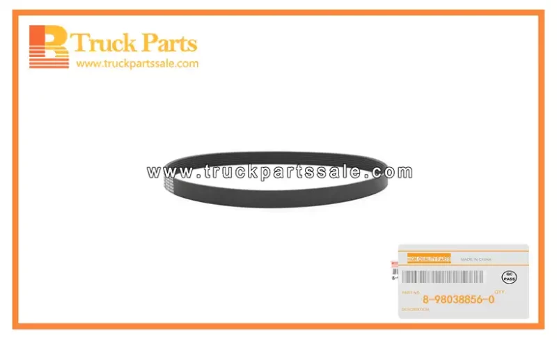 Cooling Fan Belt for ISUZU 4JJ1 XD 8-98038856-0 8980388560 8-98038-856-0 Correa del ventilador de refrigeraci??n