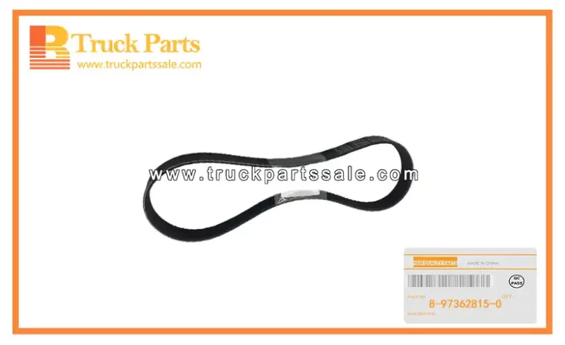 Cooling Fan Belt for ISUZU NPR 4HK1 8-97362815-0 8973628150 8-97362-815-0 Correa del ventilador de refrigeraci??n