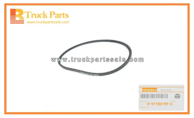 Cooling Fan Belt for ISUZU NPR66 4HF1 8-97180199-0 8971801990 8-97180-199-0 Correa del ventilador de refrigeraci??n