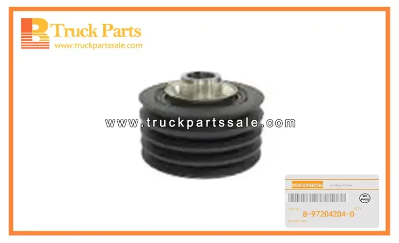 Crankshaft Damper Pulley for ISUZU NKR55 4JB1T 8-97204204-0 8972042040 8-97204-204-0 Polea amortiguadora del cig??e al
